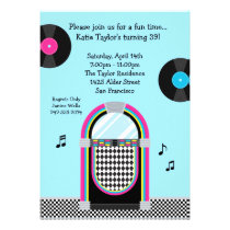 50's Retro Party Invitation invitations