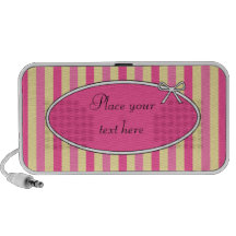 50s Retro Raspberries & Cream Doodle iPod Speaker