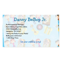 50's Sock Hop Business Card