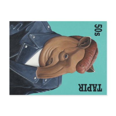50s Tapir Post Card by RELART