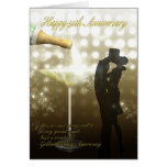 50th Anniversary - Champagne Greeting Cards