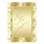50th Anniversary Gold Glitter II Invitation