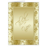 50th Anniversary Gold Glitter Thank You Card