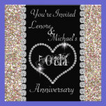 50th Anniversary GOLD Party Invitation invitations