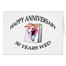 50th. Anniversary Greeting Cards