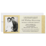 50th Anniversary Invitations - Vintage Gold Damask