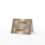 50Th anniversary party invitation gold satin card