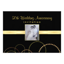 50th Anniversary Party Invitation - Photo Optional