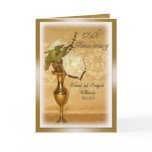50th Anniversary party invitation white roses cards
