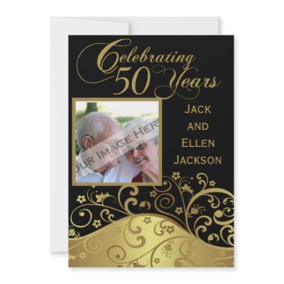 50th Anniversary Party Invitation With Photo by NightSweatsDiva