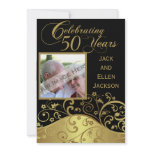 50th Anniversary Party Invitation With Photo