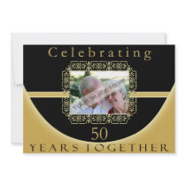 50th Anniversary Party Invitation With Photo
