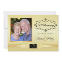 50th Anniversary Party Invitations with Photo