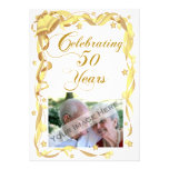 50th Anniversary Party Photo Invitation