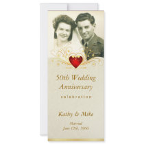 50th Anniversary Party Vintage Photo Invitations