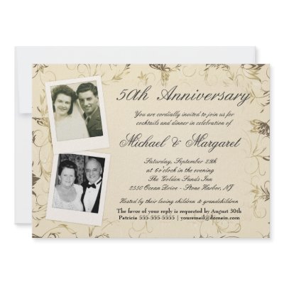 50th Anniversary - Photo Invitations - Then & Now by SquirrelHugger