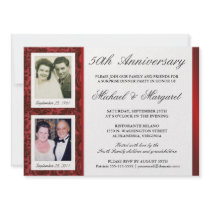 50th Anniversary - Photo Invitations - Then & Now