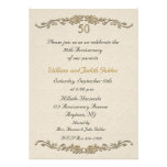 50th Anniversary Rose Border Invitation