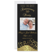 50th Anniversary Save the Date Photo Card Invite