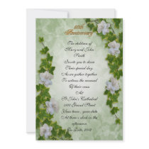 50th anniversary vow renewal ivy and gardenias flo
