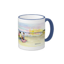50th beach party mugs
