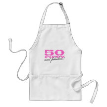 50th Birthday apron for women | 50 and fabulous!