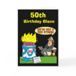 50th Birthday Blaze Card