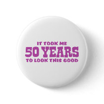 50th Birthday Pinback Buttons