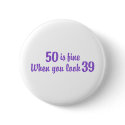 50th Birthday buttons