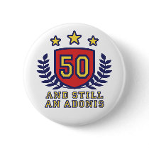50th Birthday Pinback Buttons