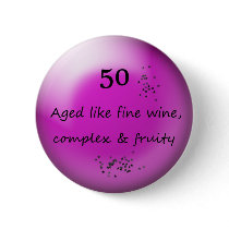 50th Birthday Button