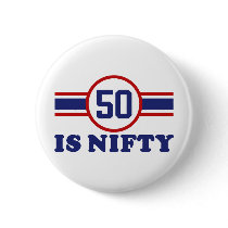 50th Birthday Pin