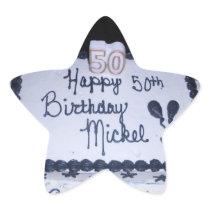 50th Birthday Cake Stickers