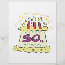 50th Birthday Custom Flyer