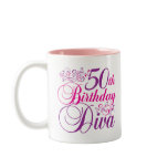 50th Birthday Diva Coffee Mug