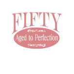 50th birthday, Fifty - Aged to Perfection t-shirts