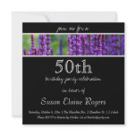 50th Birthday Floral Invitation
