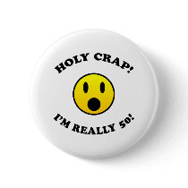 50th Birthday Gag Gifts Pins