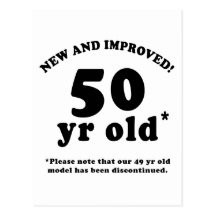 50th Birthday Gag Gifts Post Card