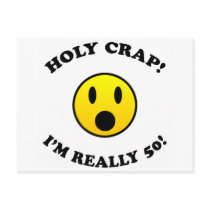 50th Birthday Gag Gifts Postcard