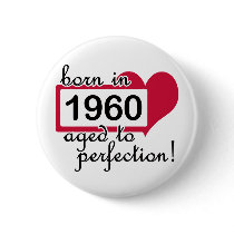 50th Birthday Gifts, 1960 Pin