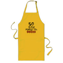 50th birthday gifts, 50 is 5 perfect 10s! aprons