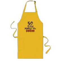50th birthday gifts, 50 is 5 perfect 10s! aprons