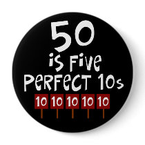 50th birthday gifts, 50 is 5 perfect 10s!