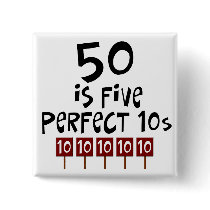 50th birthday gifts, 50 is 5 perfect 10s!