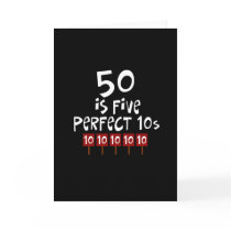 50th birthday gifts, 50 is 5 perfect 10s!