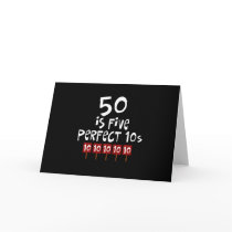 50th birthday gifts, 50 is 5 perfect 10s!