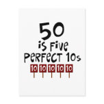 50th birthday gifts, 50 is 5 perfect 10s!