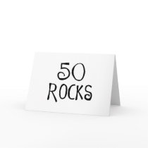 50th birthday gifts, 50 ROCKS