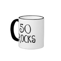 50th birthday gifts, 50 ROCKS Coffee Mug